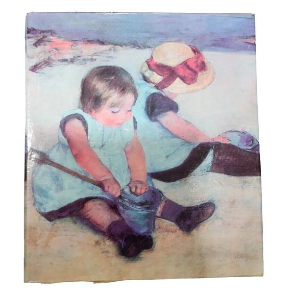 Vintage Mary Cassatt Photo Album Kids Playing on The Beach Holds 240 4x6 Photos - Picture 4 of 10
